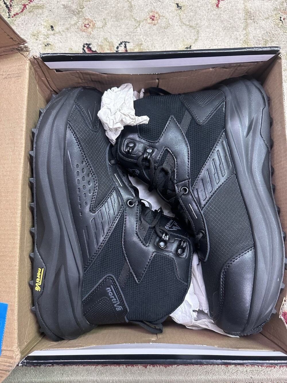 NORTIV 8 Men's Military Tactical Work Boots Waterproof Motorcycle Combat Boots